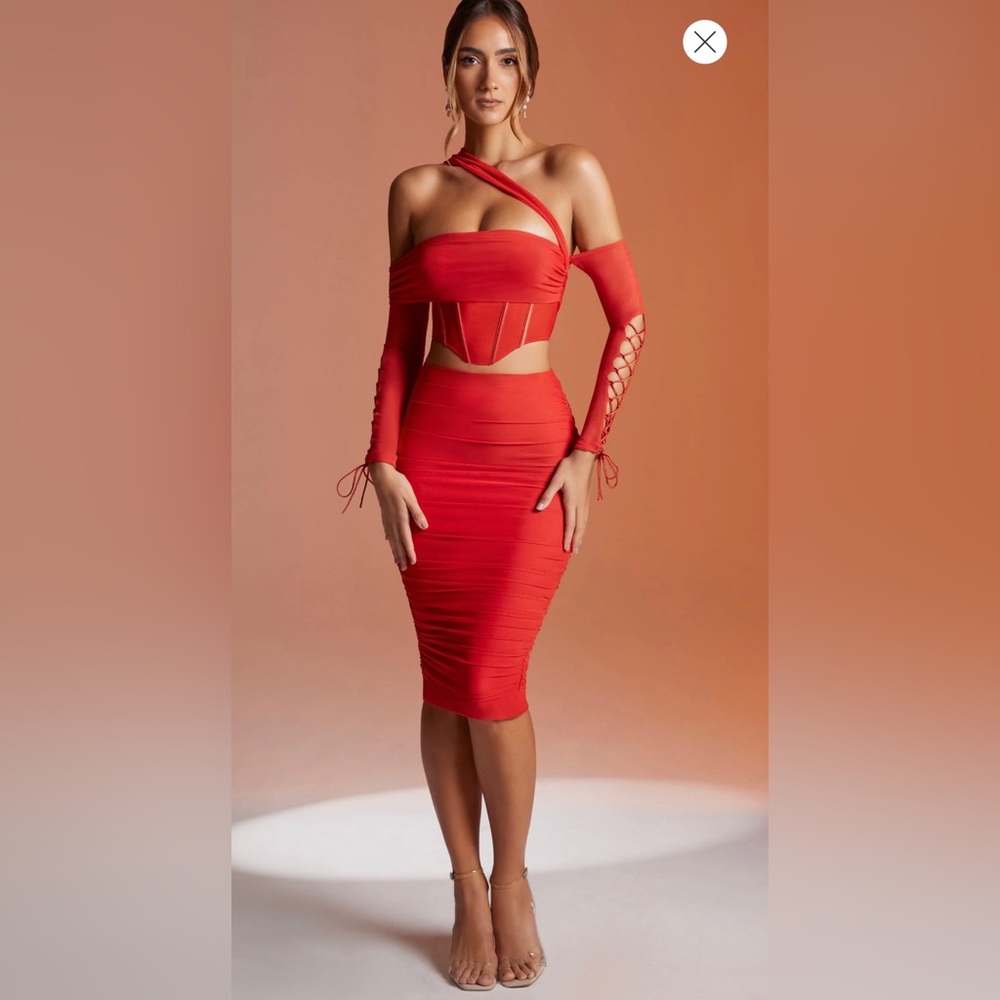 Oh Polly Corset Top and Ruched Skirt